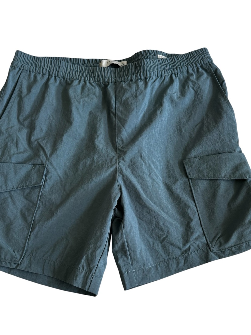Pacsun Men’s Nylon Blue Volley Cargo Shorts Size L Drawstring
